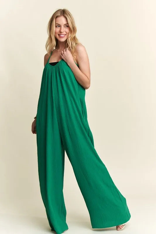 ADORA Wide Leg Casual Cami Jumpsuit