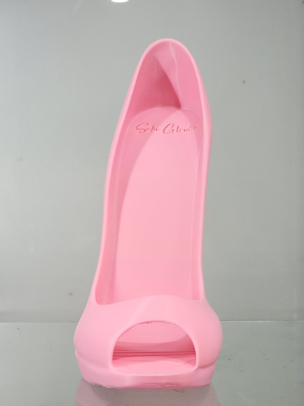 3D Printed Pink High Heel Phone Holder - Glam Desk Decor