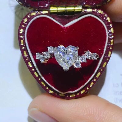 1 Carat Moissanite 925 Sterling Silver Ring