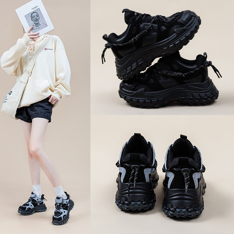 Autumn New Resin Sole Height Increasing Casual Sneaker Women