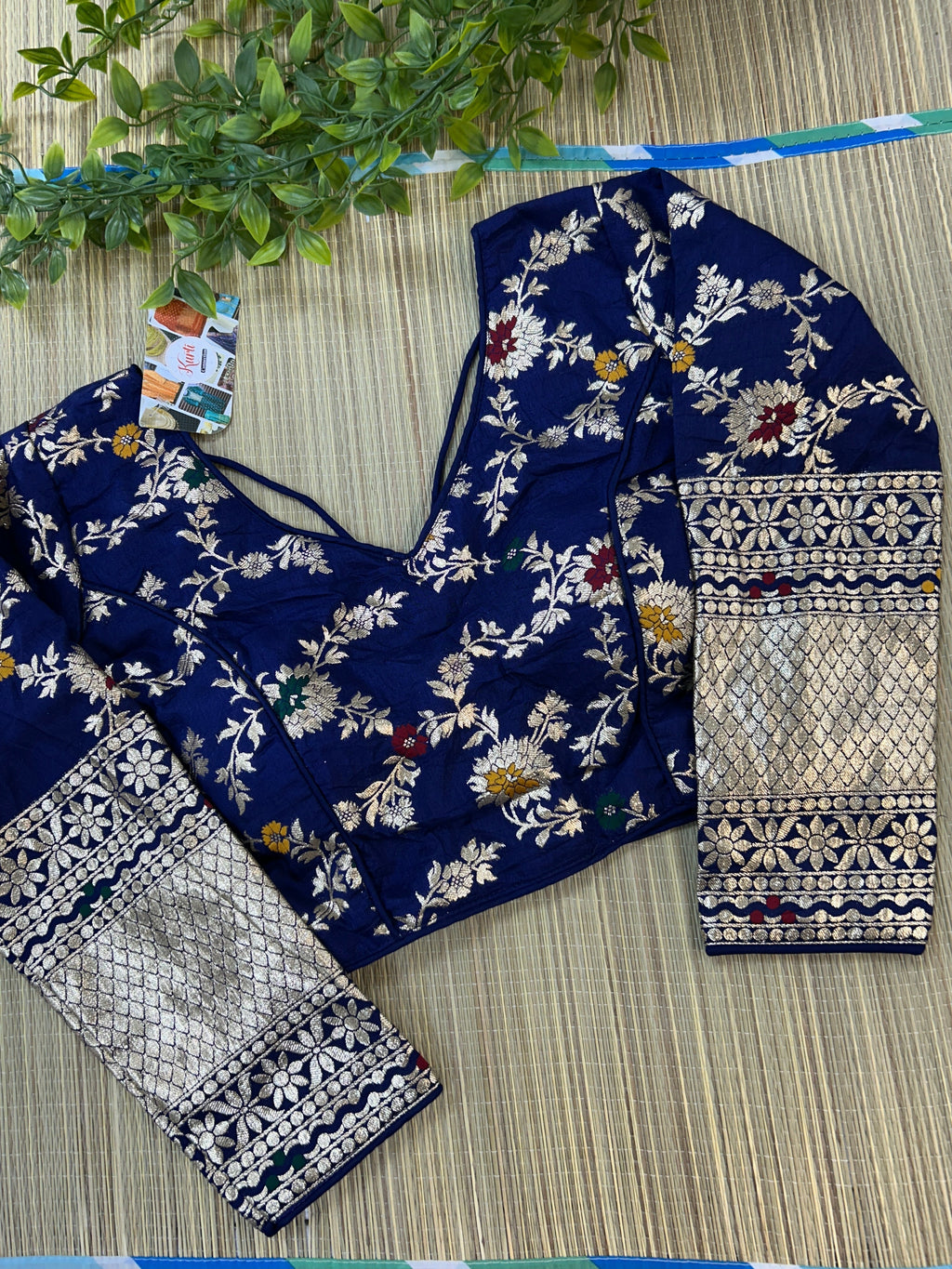 Banarasi blouse : dark blue