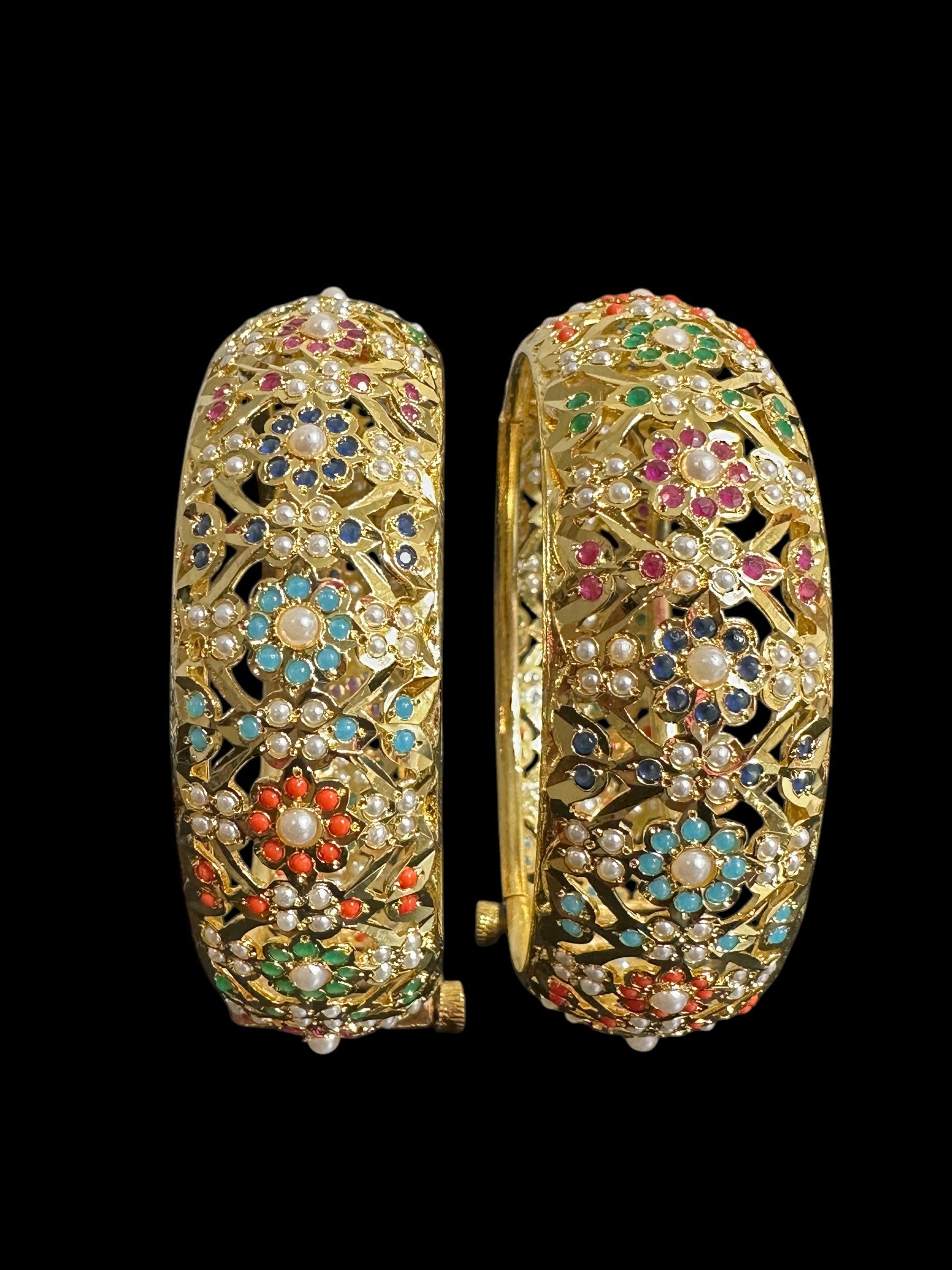 B305  Navratan Shibra Bangles ( SHIPS IN 4 WEEKS  )