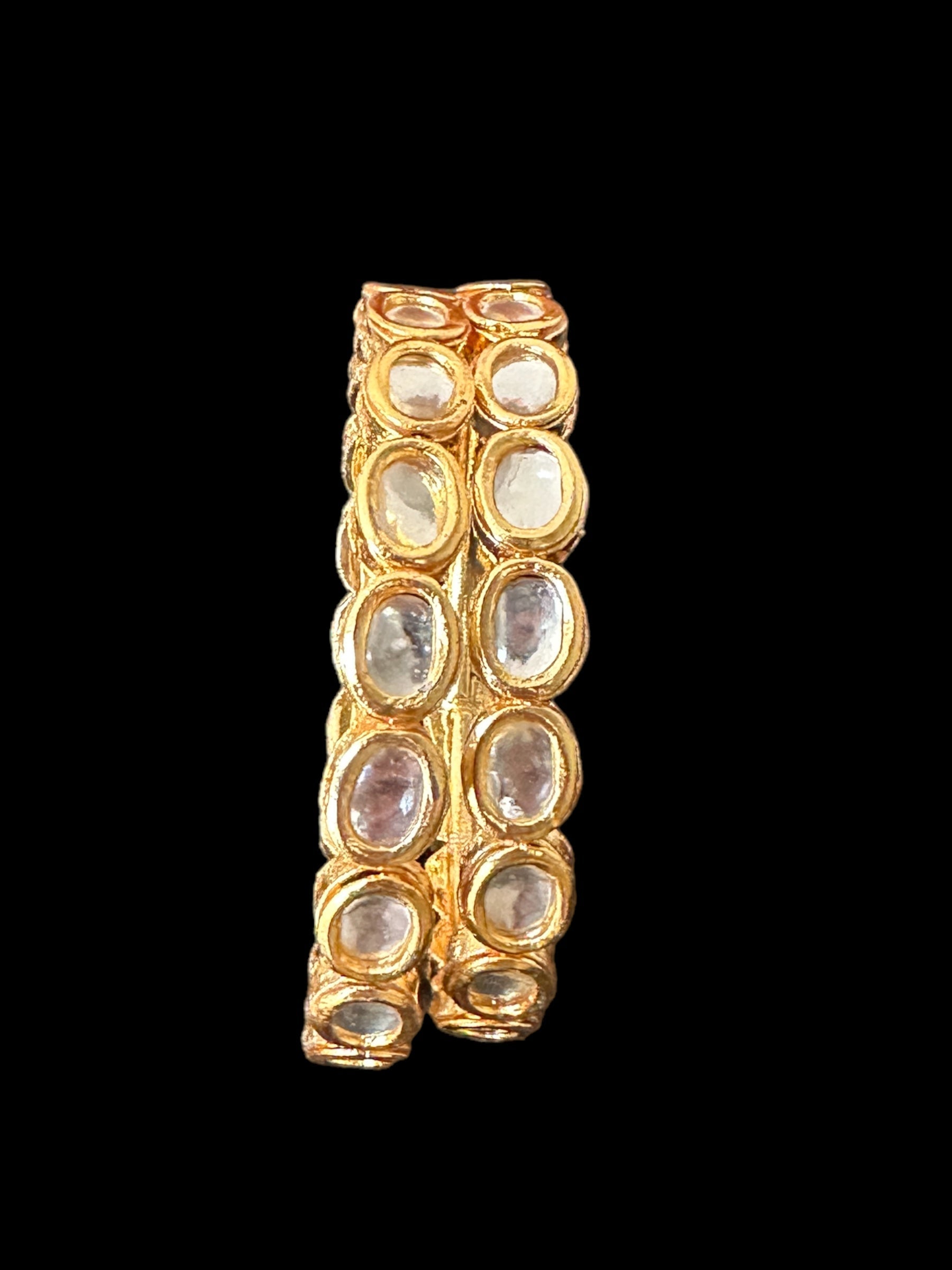 B182 kundan bangles  (READY TO SHIP)