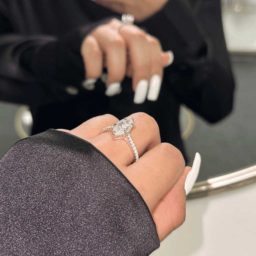 3.0ct Moissanite Diamond Engagement Ring