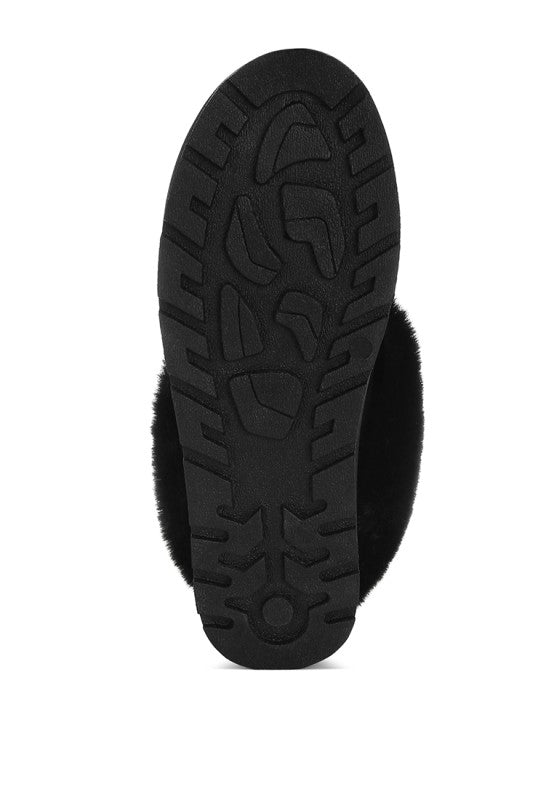 Aniso Faux Fur Slip On Snow Boots