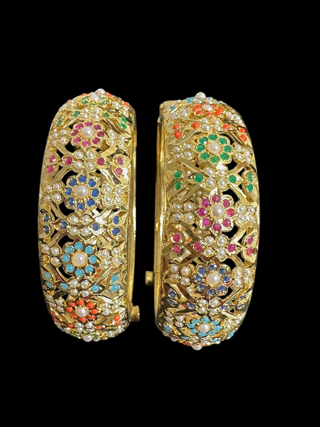 B305  Navratan Shibra Bangles ( SHIPS IN 4 WEEKS  )