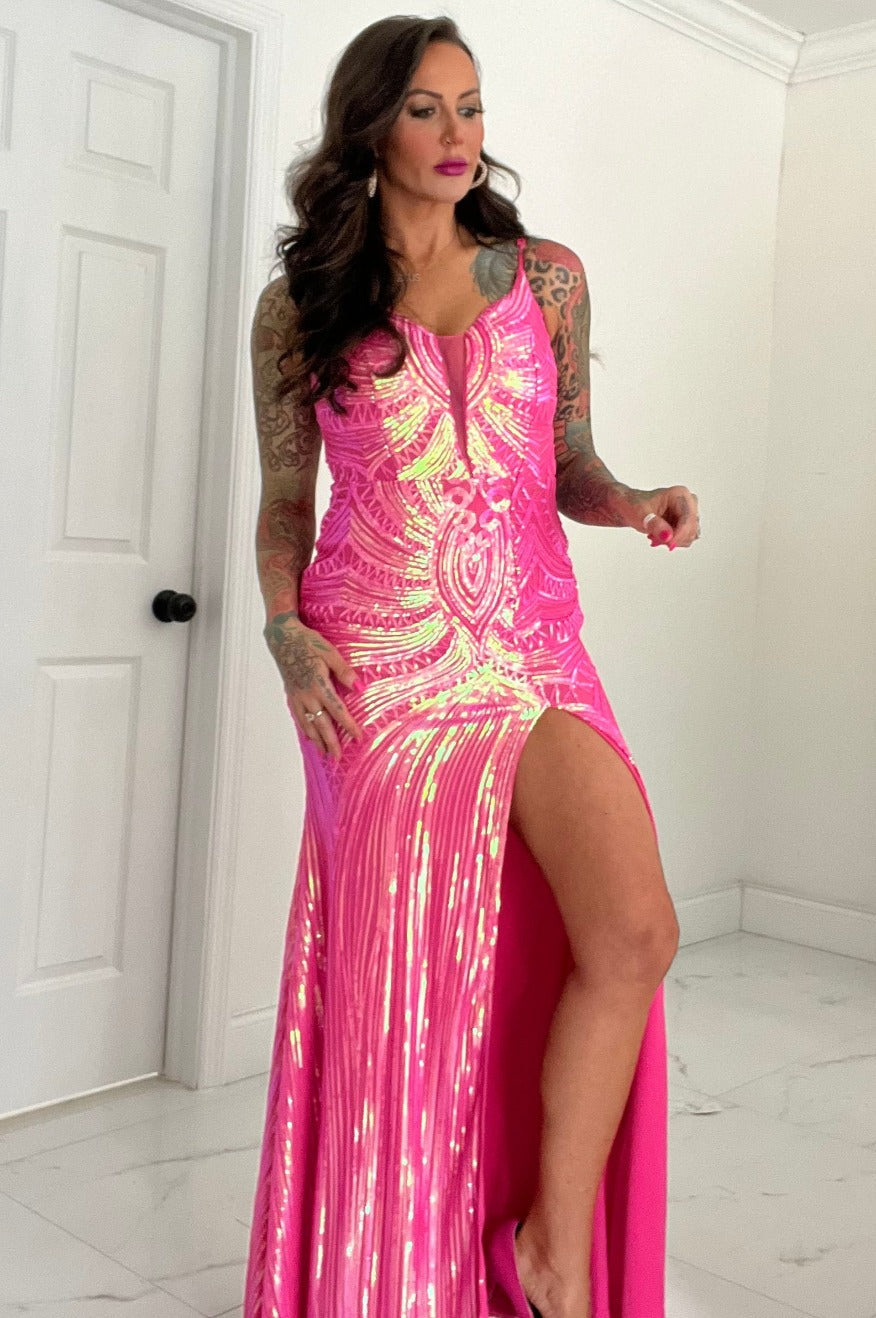 Barbie hot pink gala gown