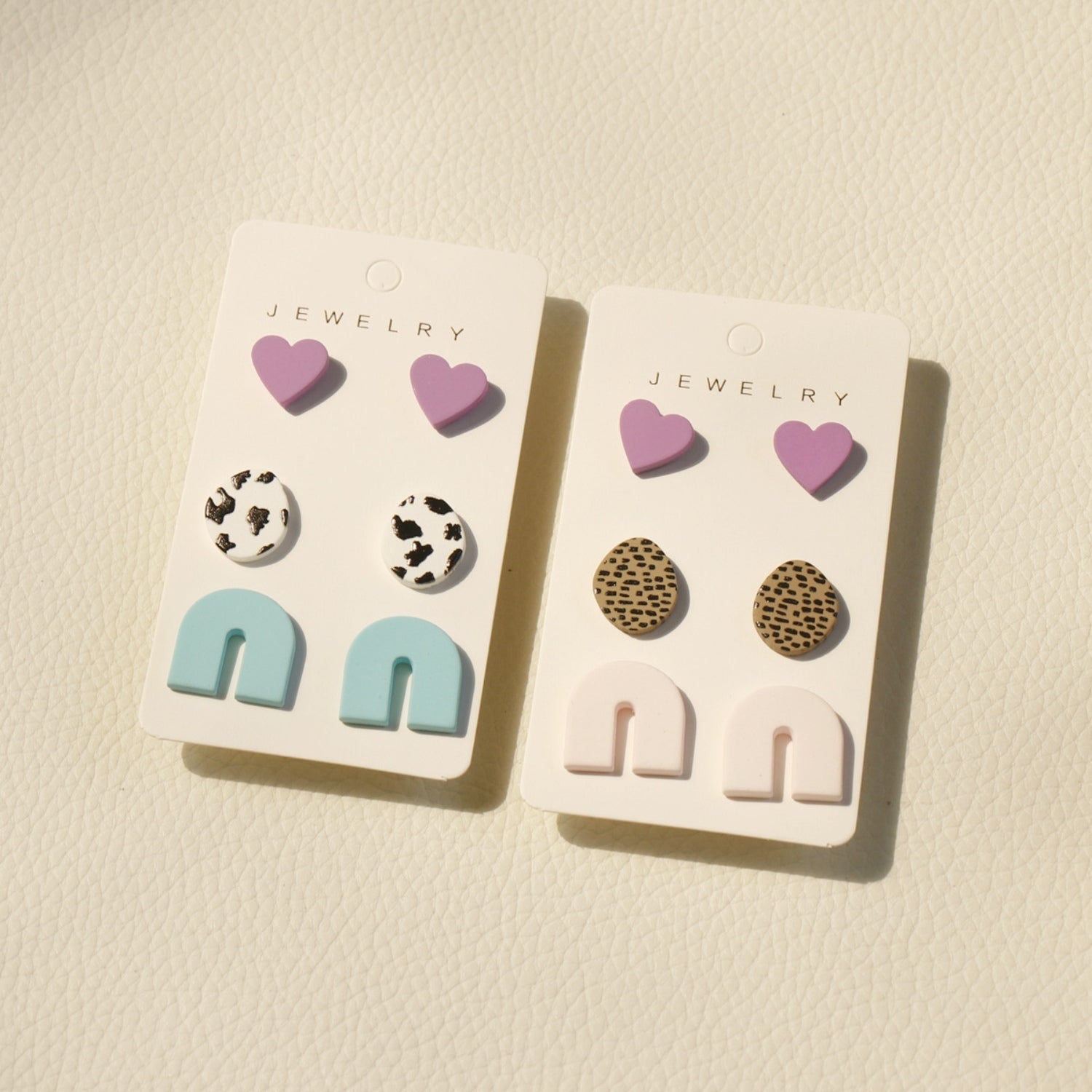 3 Piece Acrylic Stud Earrings