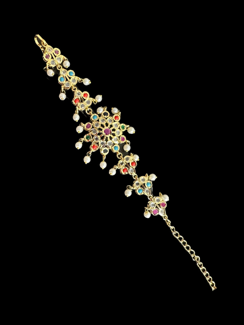 Amal hyderabadi bracelet in navratan   ( SHIPS IN 3 WEEKS )