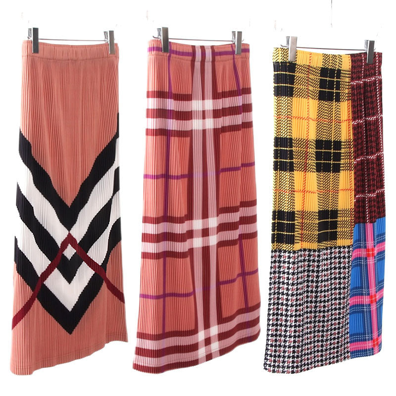 Autumn And Winter Thick Design Sense Niche Side Slit Mid-length Hip Skirt