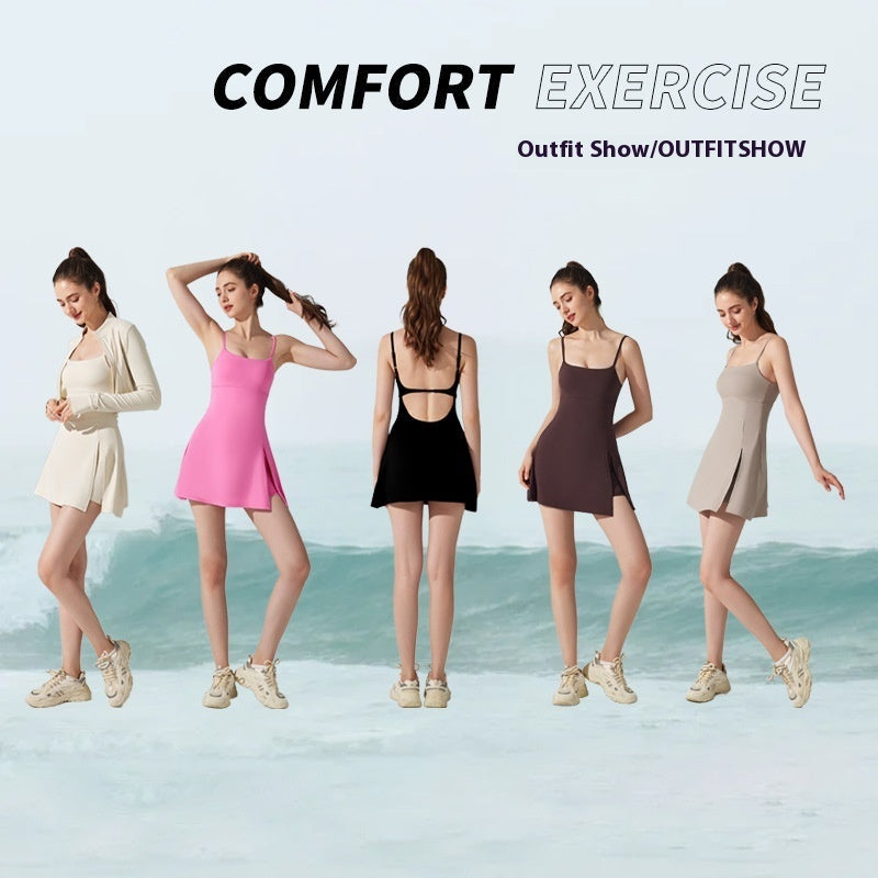 Basic Sports Dress Sling Yoga Tennis Skirt