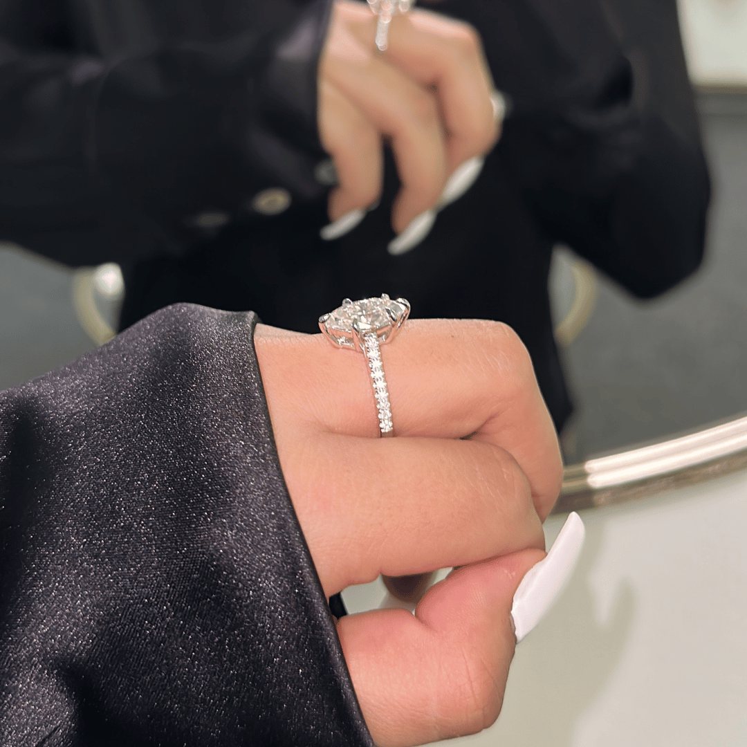 3.0ct Moissanite Diamond Engagement Ring