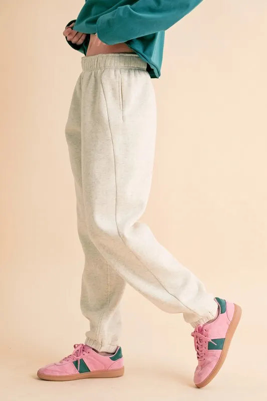 Aemi+Co Drawstring Elastic Waist Joggers