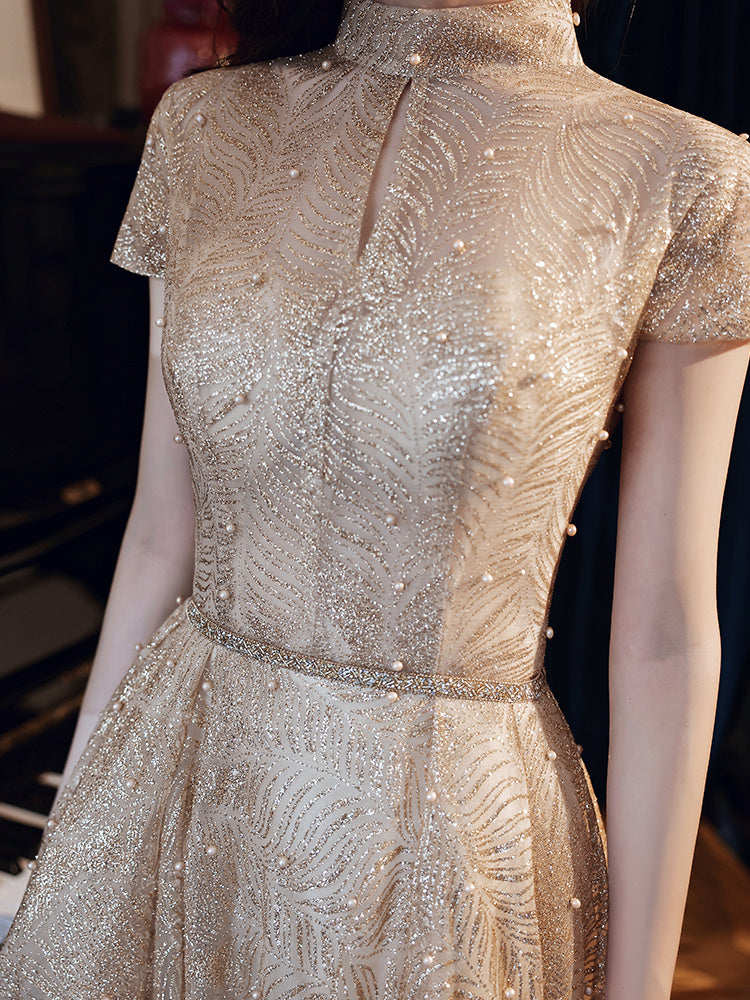 Banquet Temperament Hosting Dress Women's Evening Dress