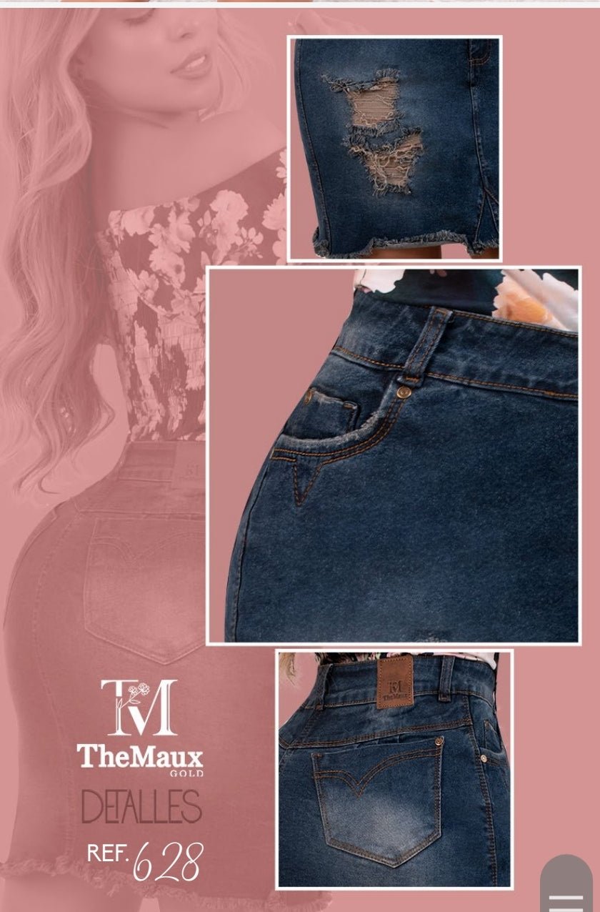 628 100% Authentic Colombian Push Up Skirt