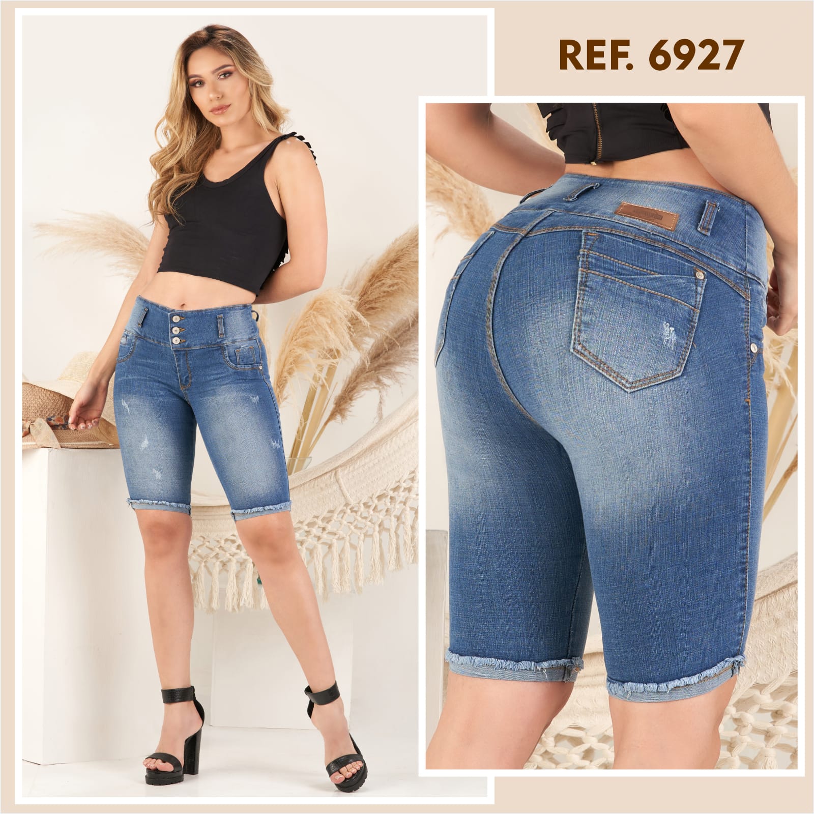 6927 100%  Authentic Colombian  Push Up CAPRI