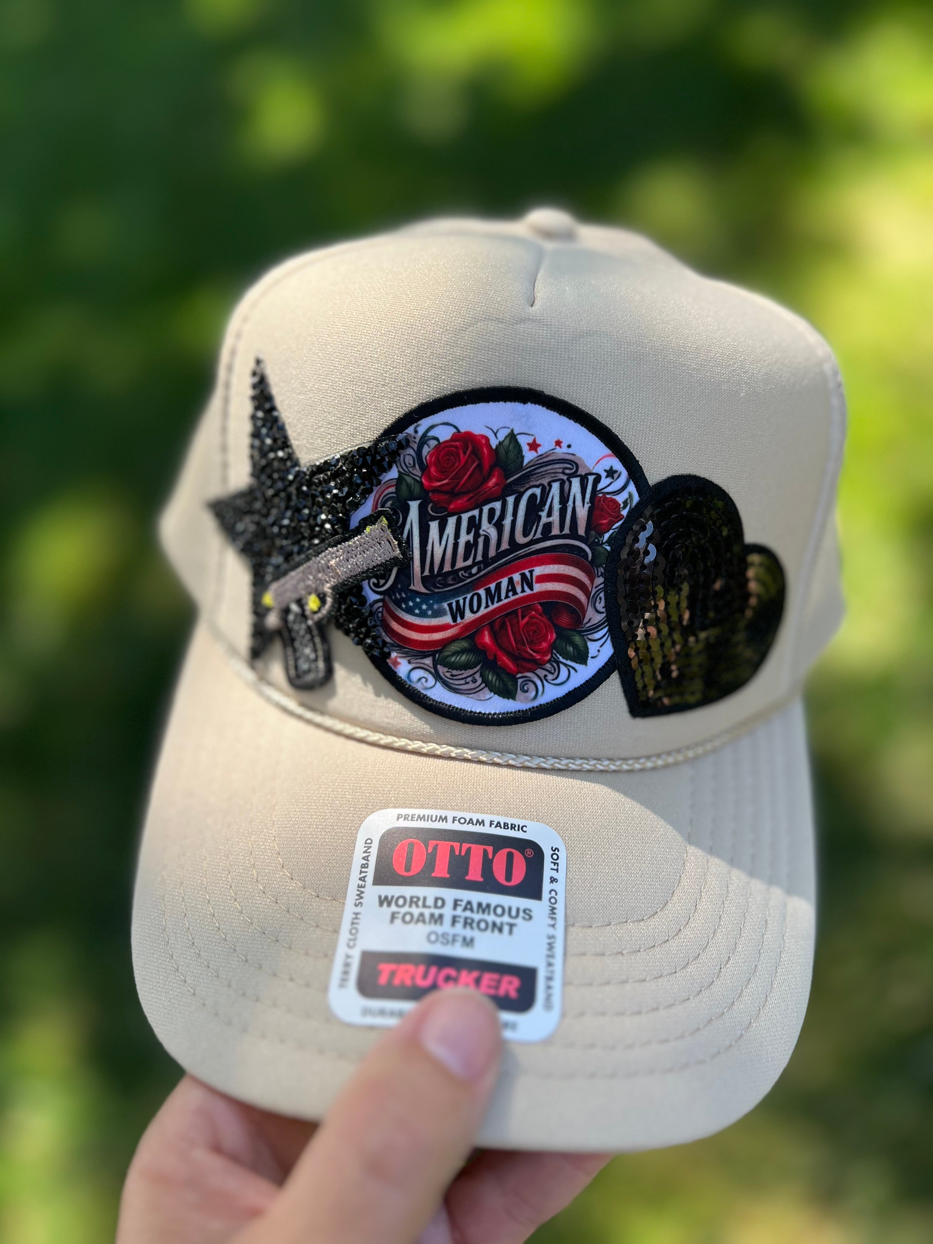 American Woman Patch Hat -clearance