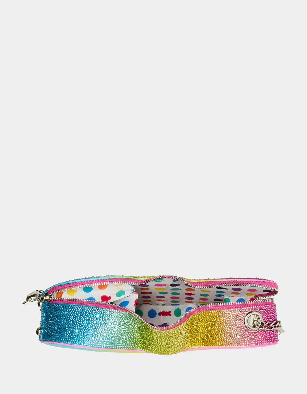 Betsey Johnson Peeps Rhinestone Bunny Crossbody Rainbow