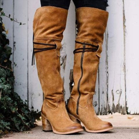 Autumn And Winter Warm Boots Over The Knee Boots Long Boots