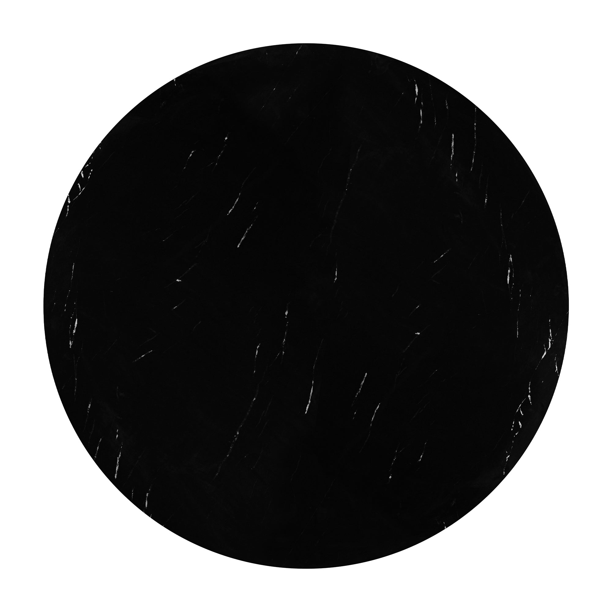 5-Piece Round Dining Table set, 43-Inch Modern Dining Table and 4 Upholstered Chairs for Dining Room, Kitchen Room, Living Room, Easy Assembly