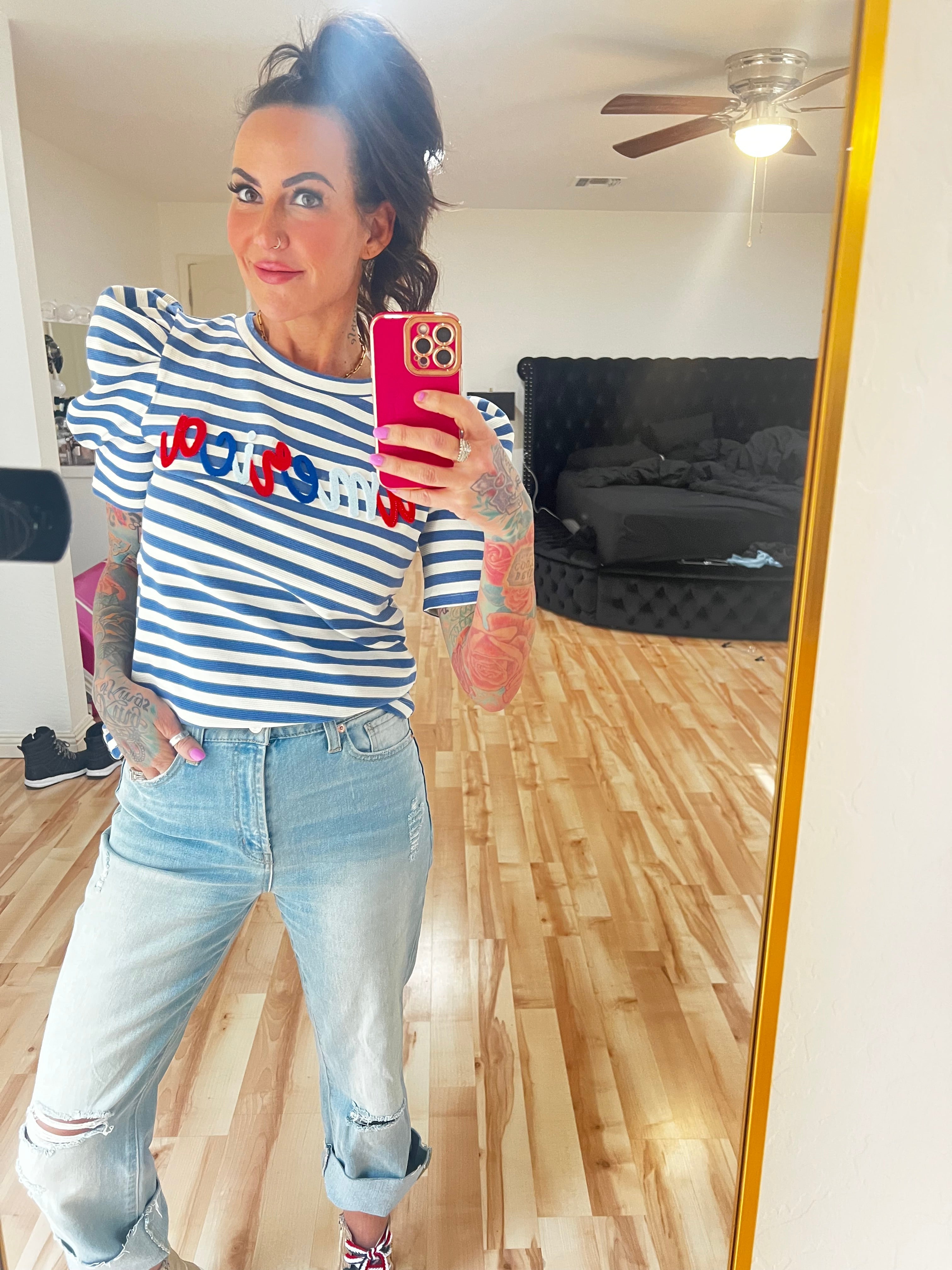 American Puff Sleeve Top