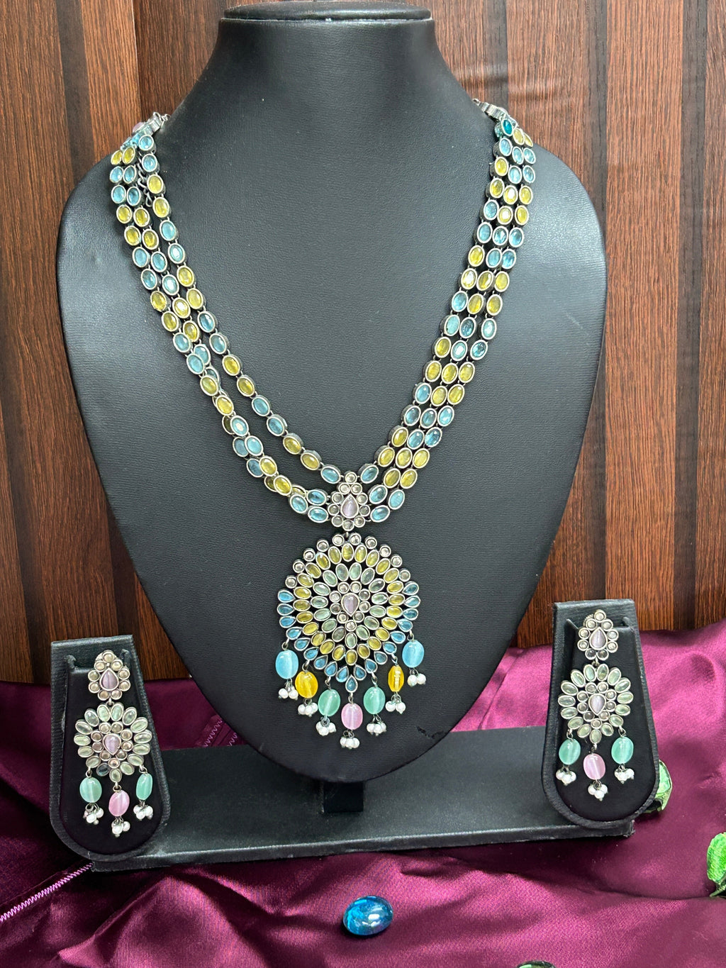 92.5 silver necklace set