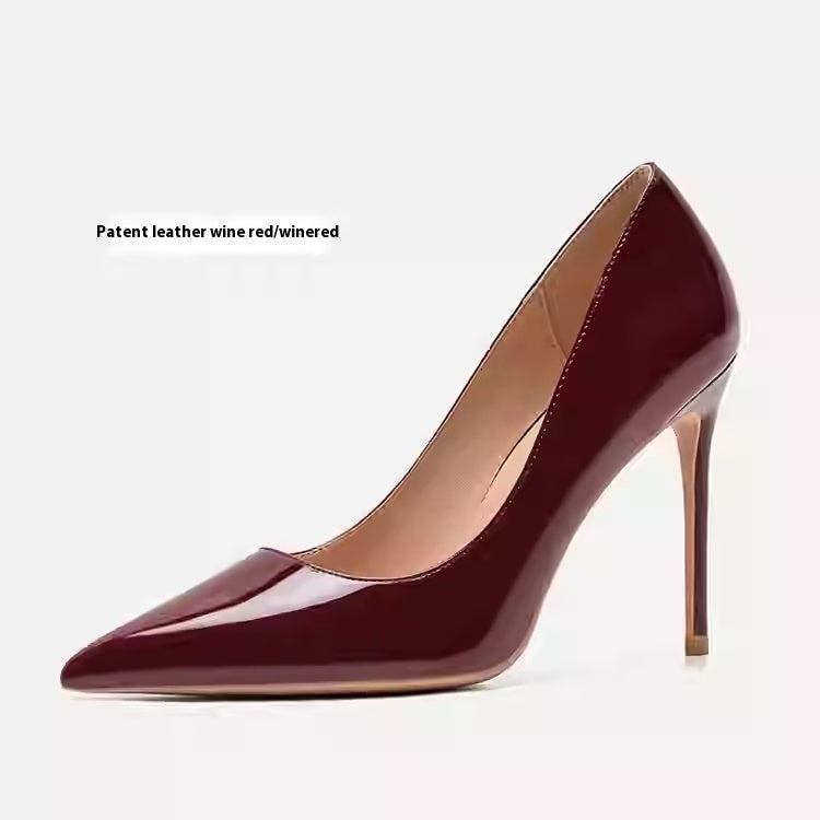 Authentic Leather High Heels Women's Stiletto Heel