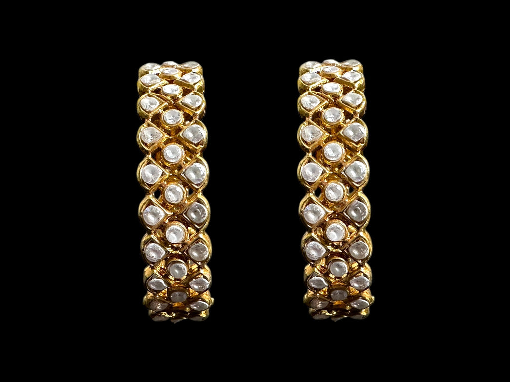 B304 Gold plated zircon bangles ( SHIPS IN 3 WEEKS )