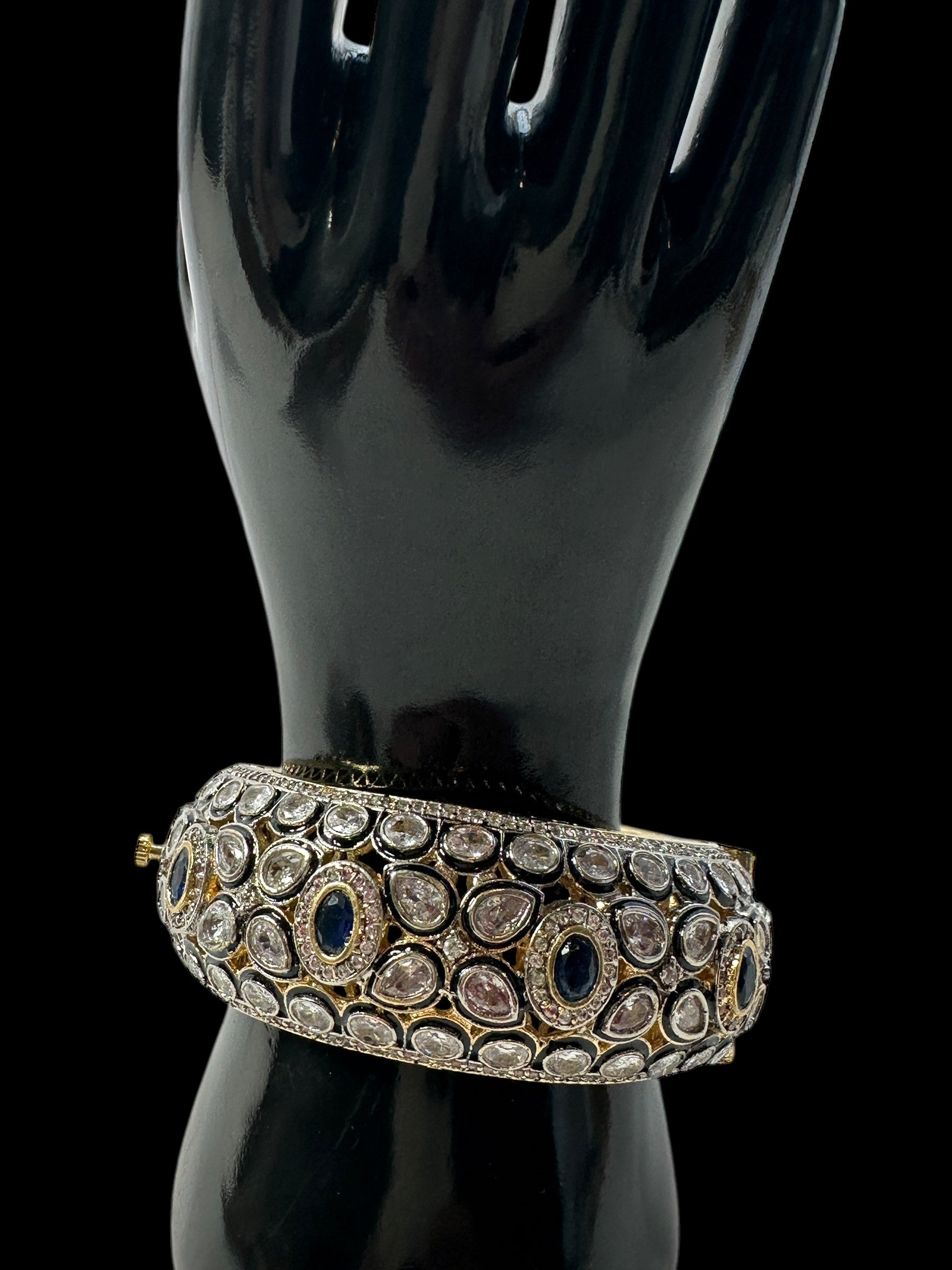 B400 High quality Victorian finish Polki bracelet  - one size ( READY TO SHIP )