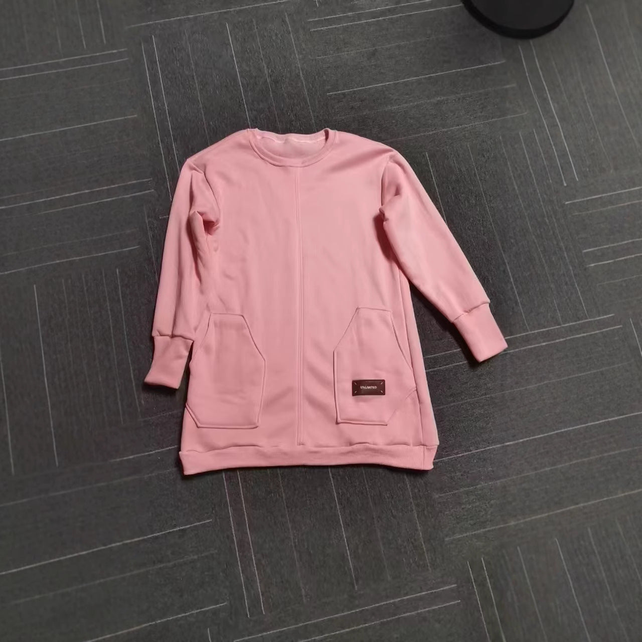 Autumn New Solid Color Loose Casual Knitted Dress