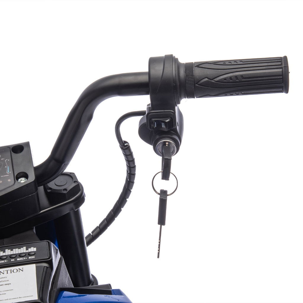 24V Kids Ride On Electric Toy Motocross Motorcycle,200W High Speed Hub Motor,Rear wheel shock absorber,Adjustable speed,LED breath lamp,Bluetooth,Music,Horn,Speeds 3.11-9.32MPH For Kids Aged 5-15.