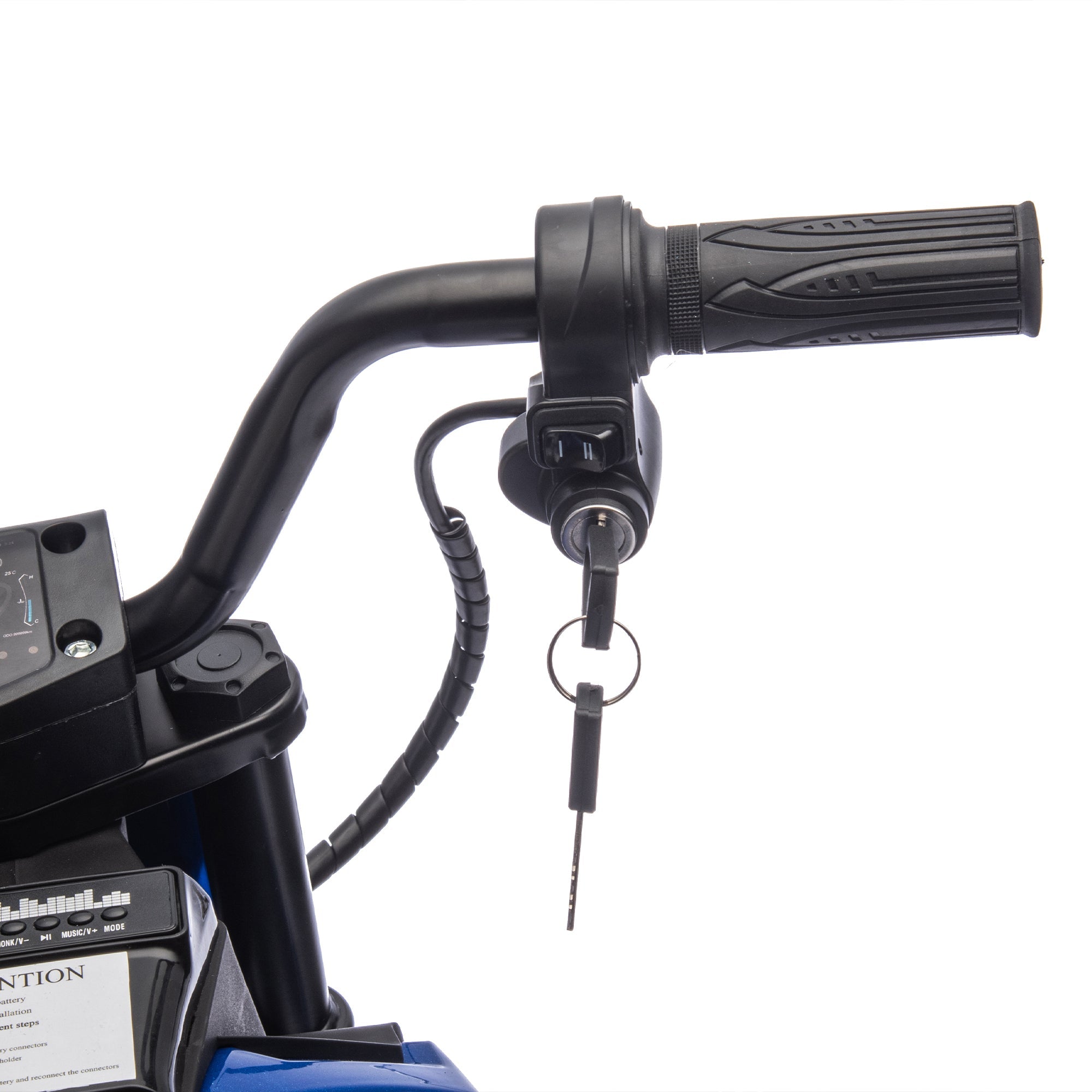 24V Kids Ride On Electric Toy Motocross Motorcycle,200W High Speed Hub Motor,Rear wheel shock absorber,Adjustable speed,LED breath lamp,Bluetooth,Music,Horn,Speeds 3.11-9.32MPH For Kids Aged 5-15.