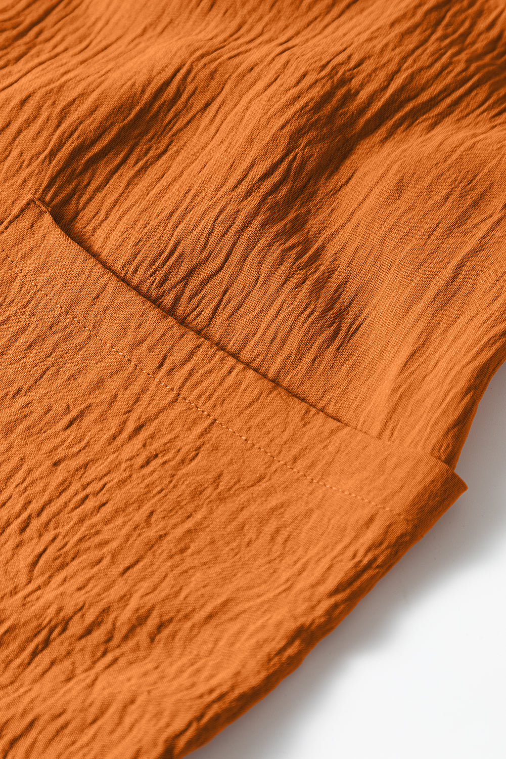 Apricot Spaghetti Straps Waist Tie Pocketed Wide Leg Jumpsuit