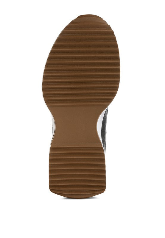 Athion Studded Real Leather Sneakers