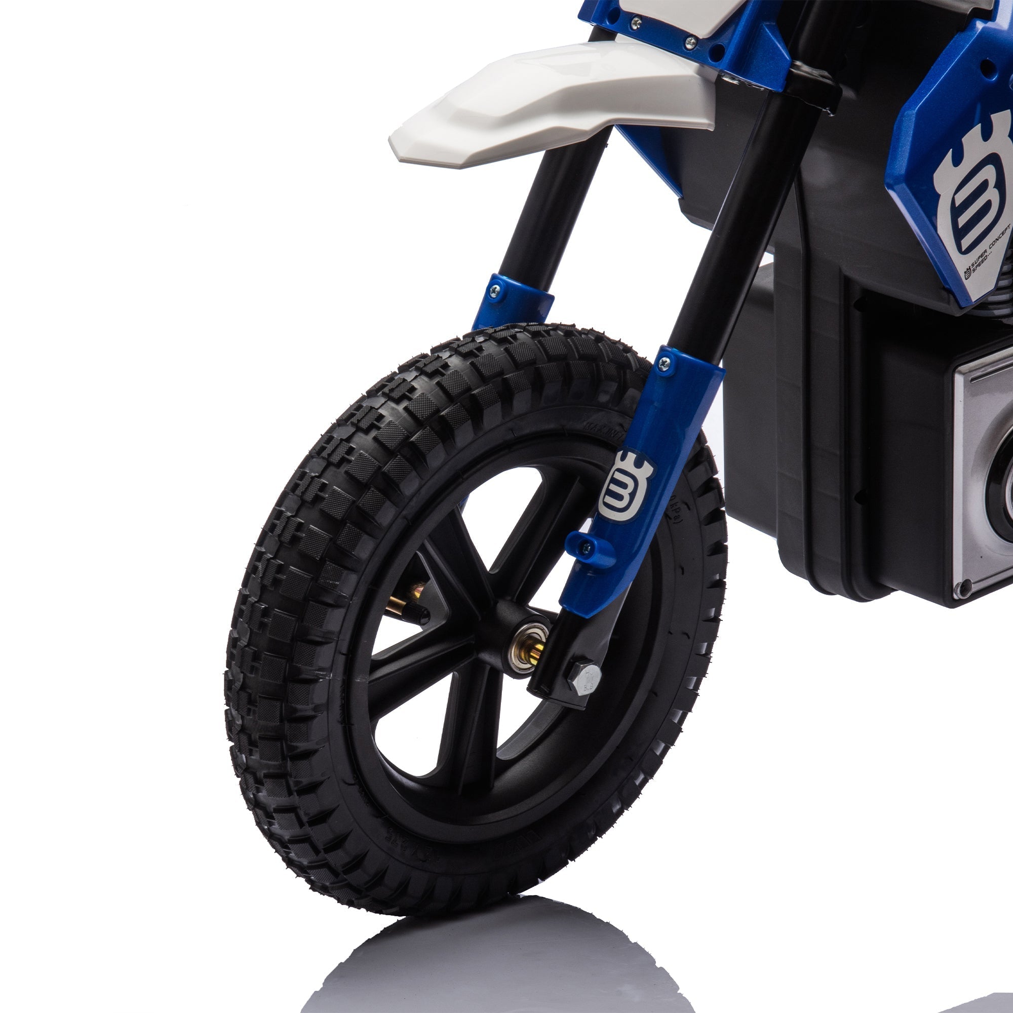 24V Kids Ride On Electric Toy Motocross Motorcycle,200W High Speed Hub Motor,Rear wheel shock absorber,Adjustable speed,LED breath lamp,Bluetooth,Music,Horn,Speeds 3.11-9.32MPH For Kids Aged 5-15.