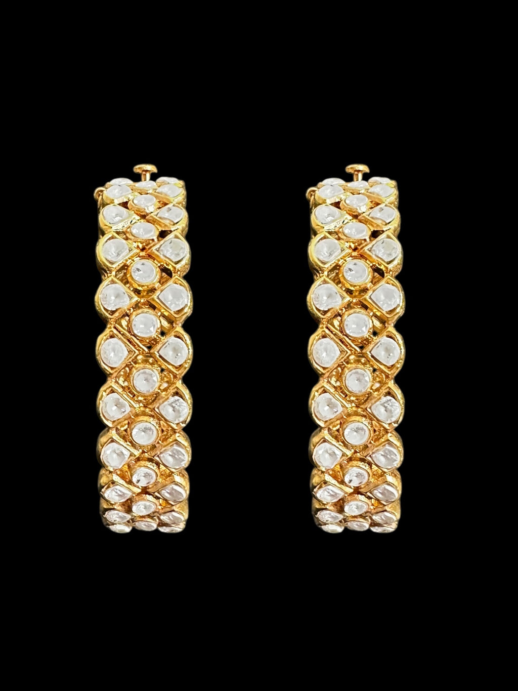 B304 Gold plated zircon bangles ( SHIPS IN 3 WEEKS )