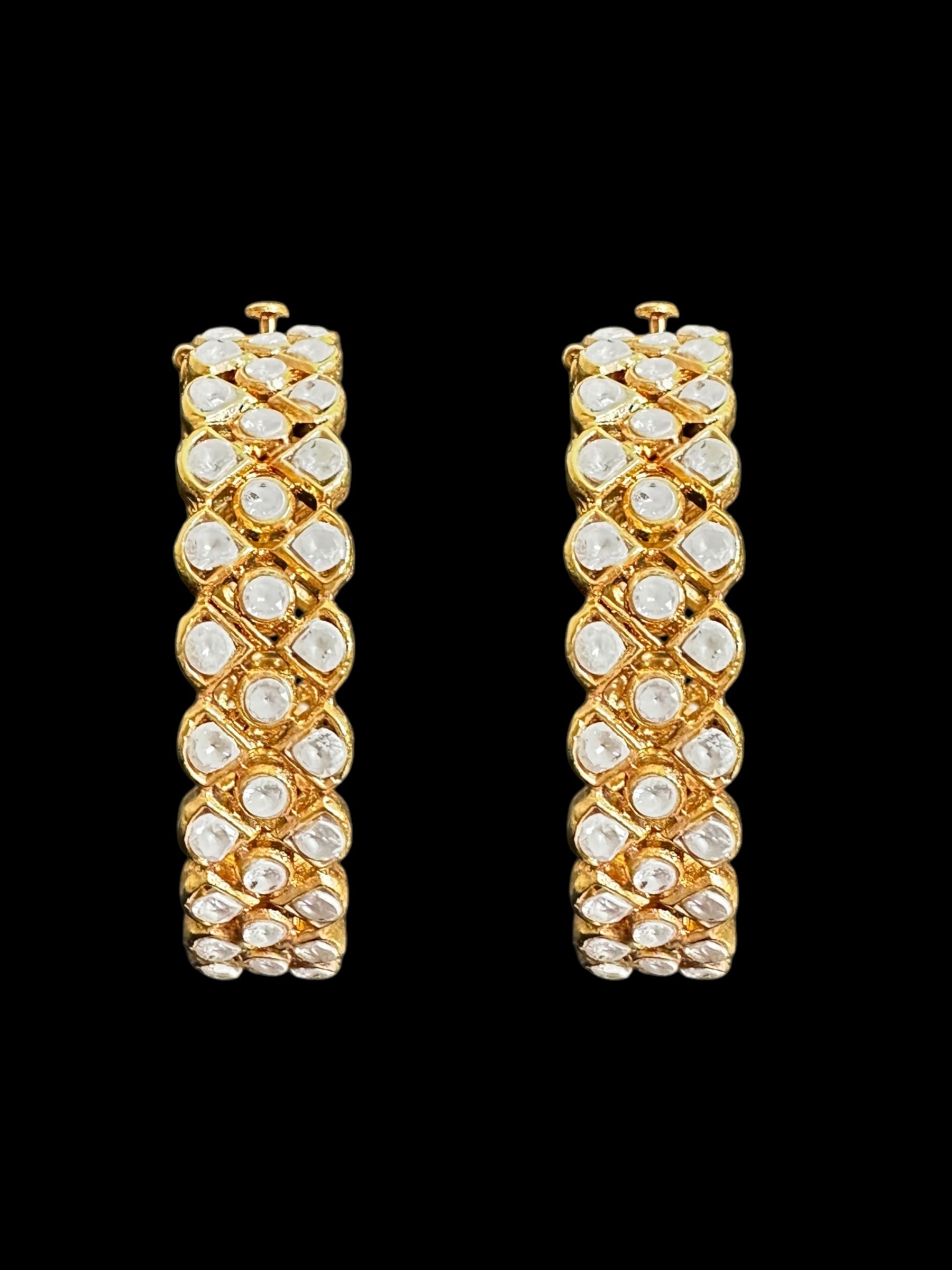 B304 Gold plated zircon bangles ( SHIPS IN 3 WEEKS )