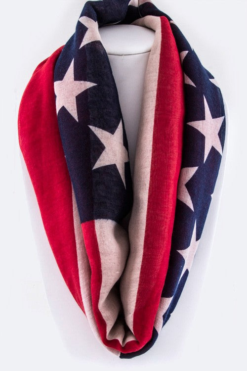 American Flag Fashion Infinity Scarf