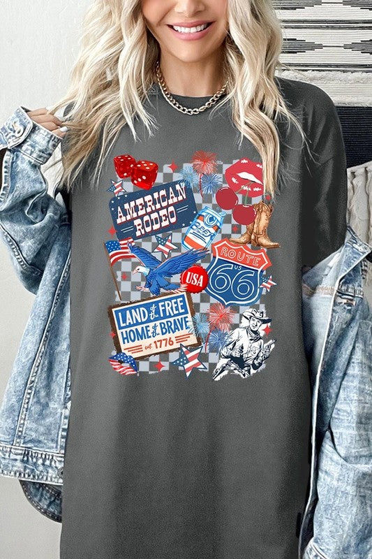4th of July Collage Graphic Plus Heavy Cotton Tee