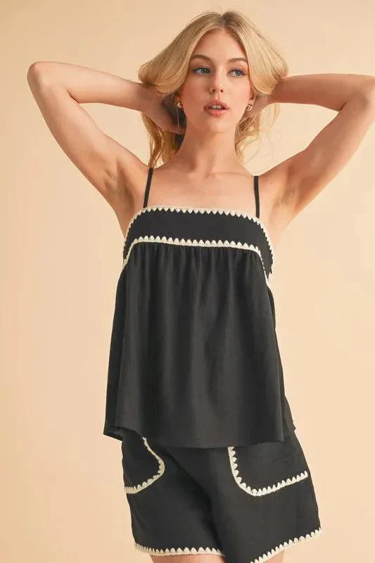 Aemi+Co Bali Rickrack Trim Cami