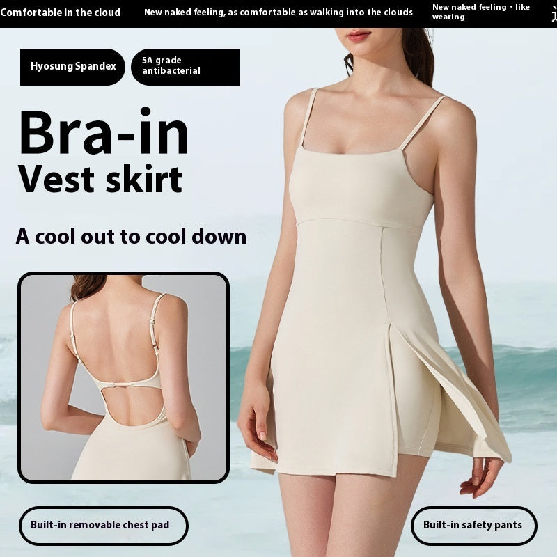 Basic Sports Dress Sling Yoga Tennis Skirt