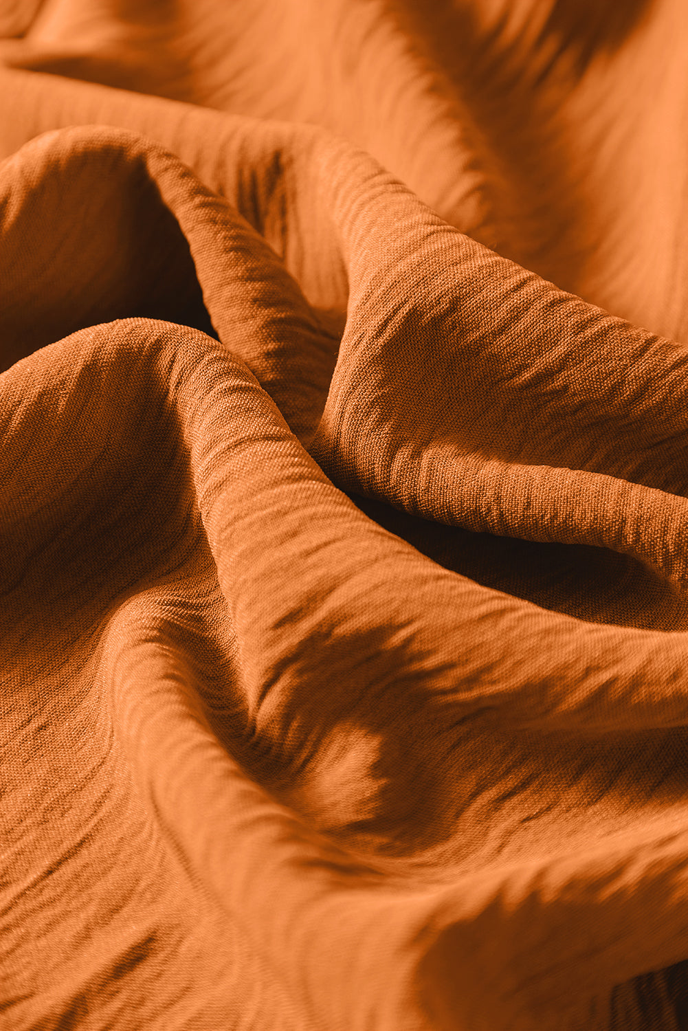 Apricot Spaghetti Straps Waist Tie Pocketed Wide Leg Jumpsuit