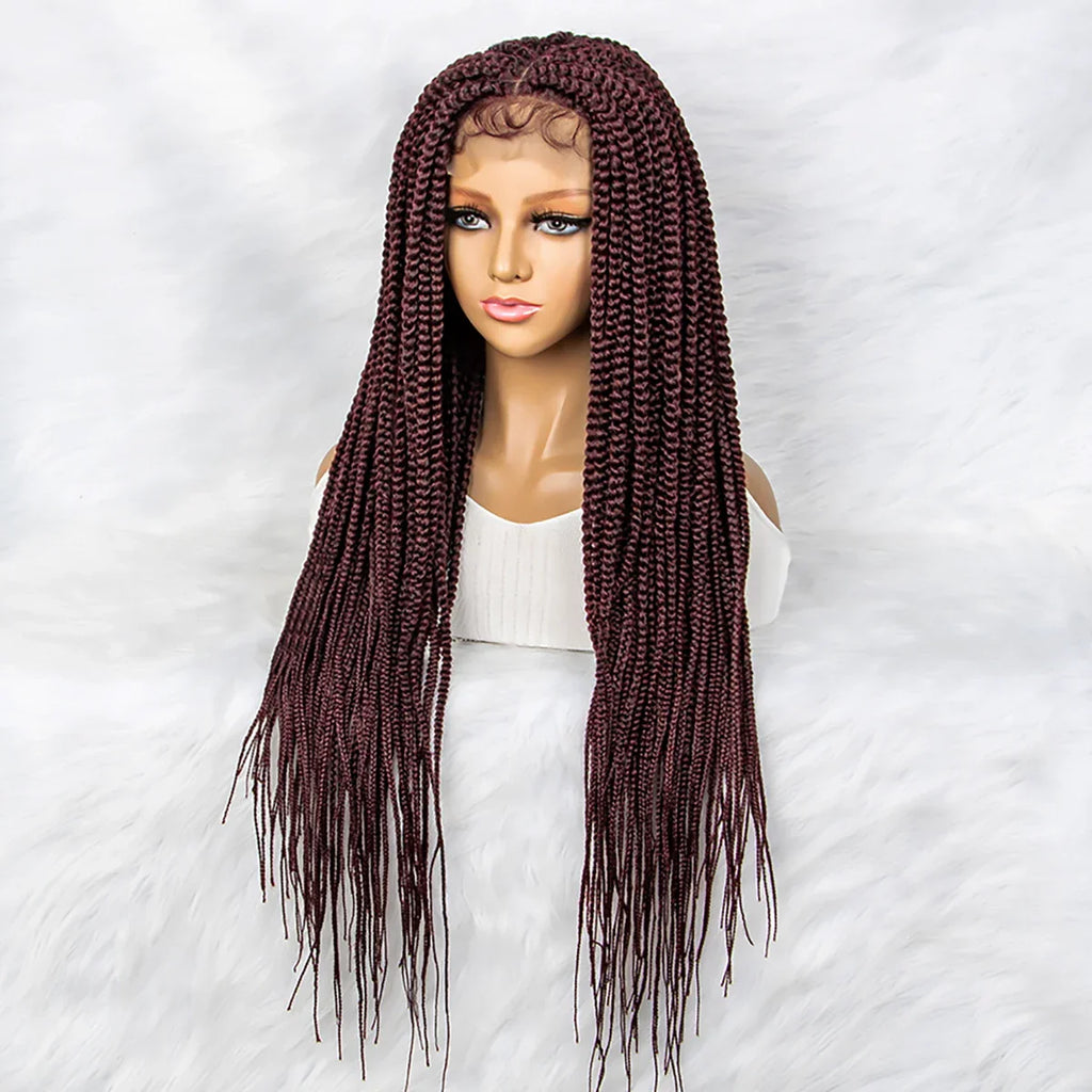 30" Box Braids Wig | 4x4 Lace Front | Braiding Hair