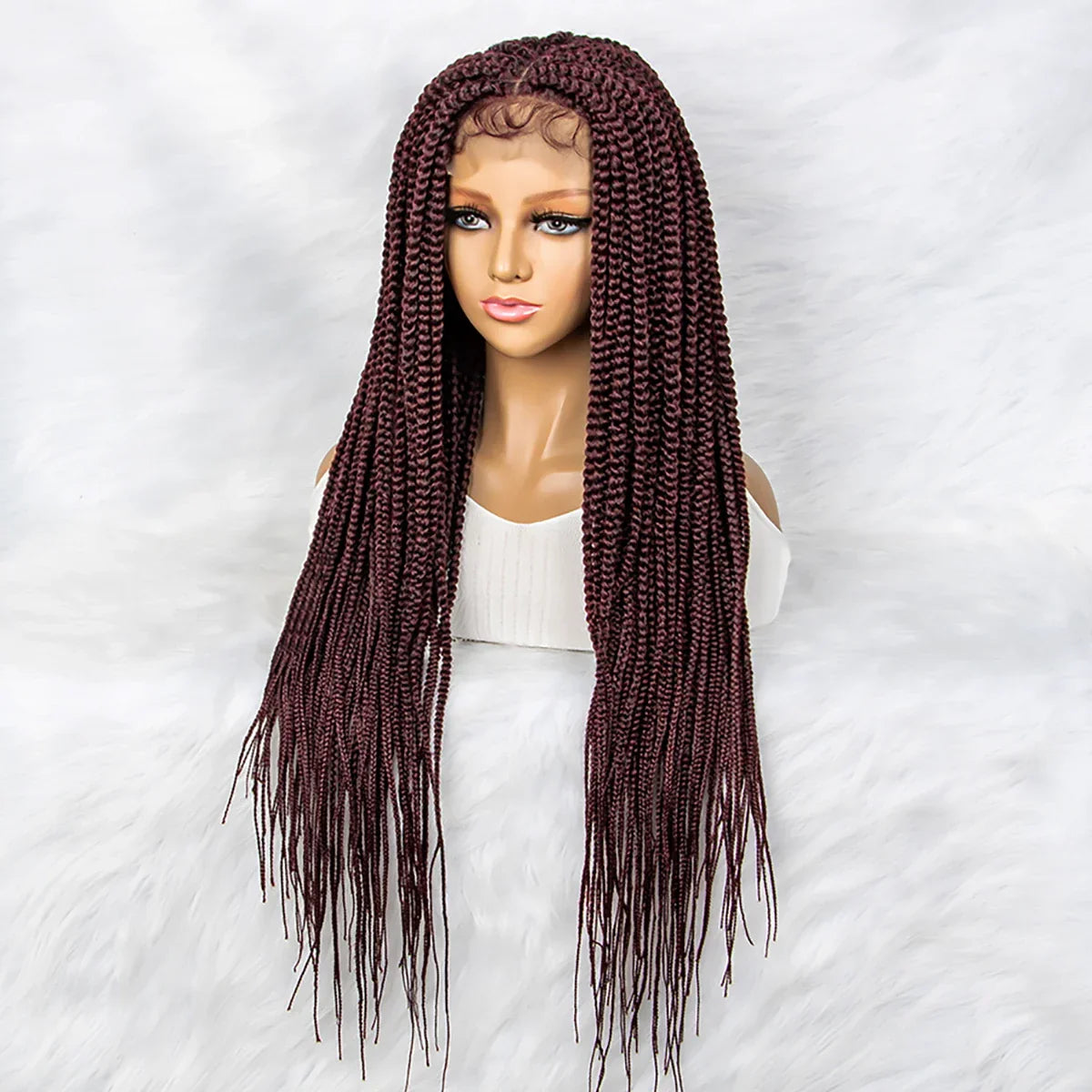 30" Box Braids Wig | 4x4 Lace Front | Braiding Hair
