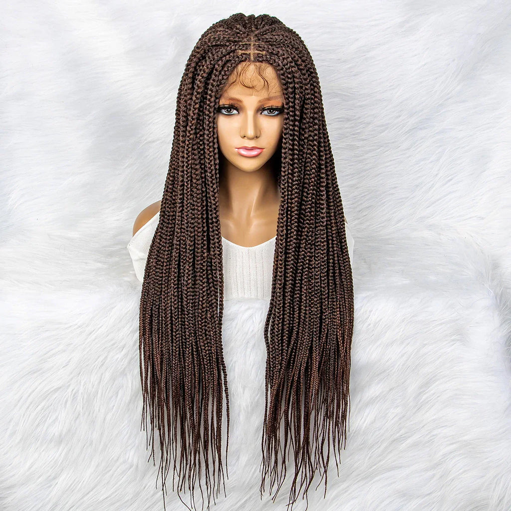30" Box Braids Wig | 4x4 Lace Front | Braiding Hair