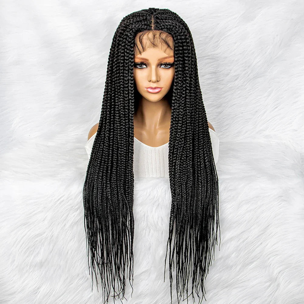 30" Box Braids Wig | 4x4 Lace Front | Braiding Hair