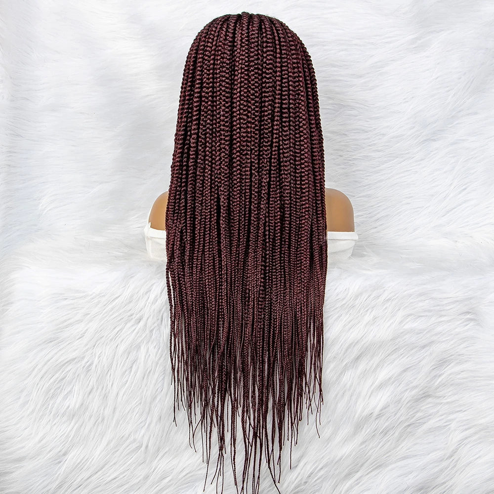 30" Box Braids Wig | 4x4 Lace Front | Braiding Hair