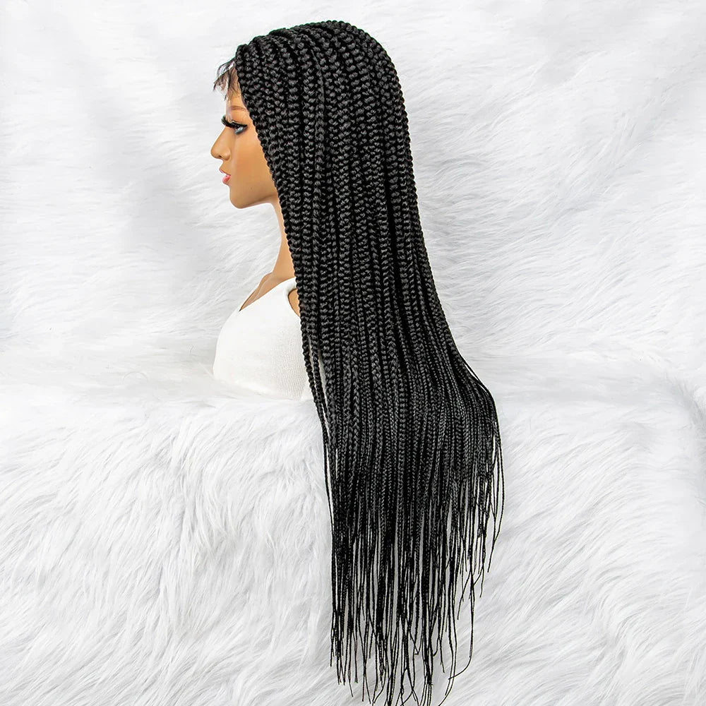 30" Box Braids Wig | 4x4 Lace Front | Braiding Hair