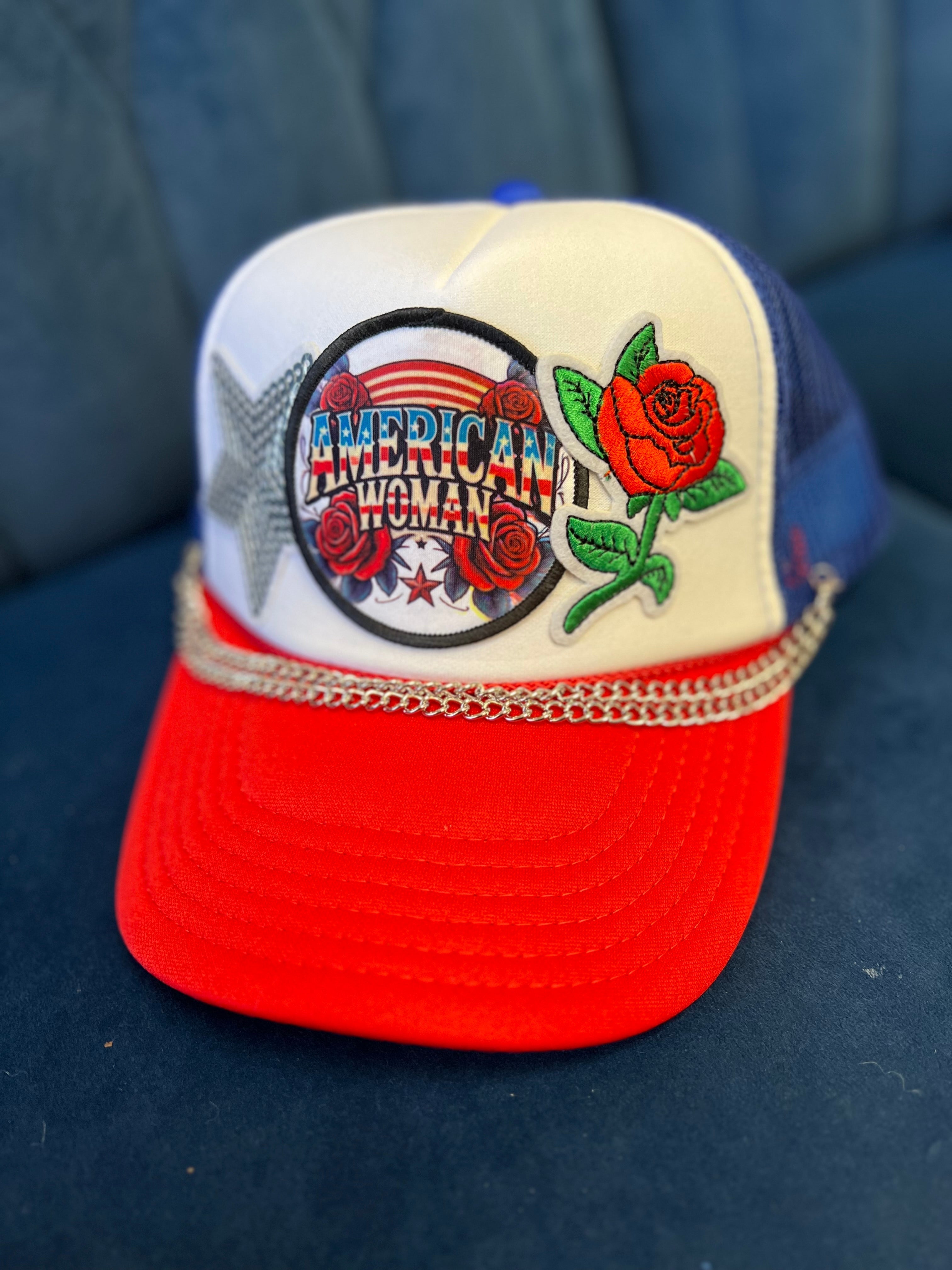 American Woman Patch Hat -clearance