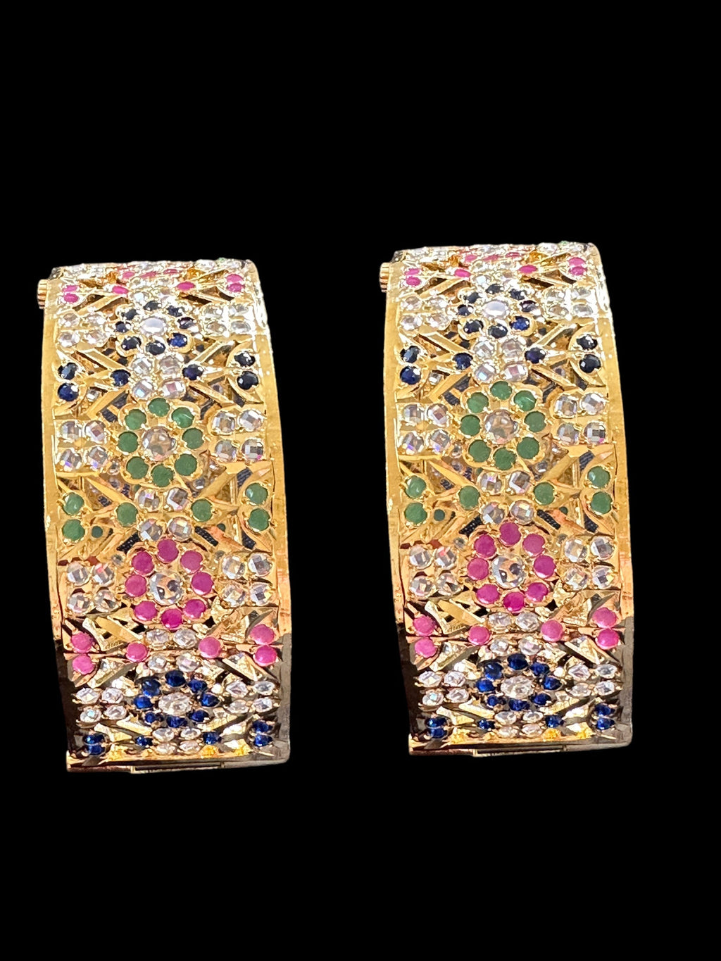 B163 Gold plated hyderabadi bangles ( SHIPS IN 4 WEEKS  )